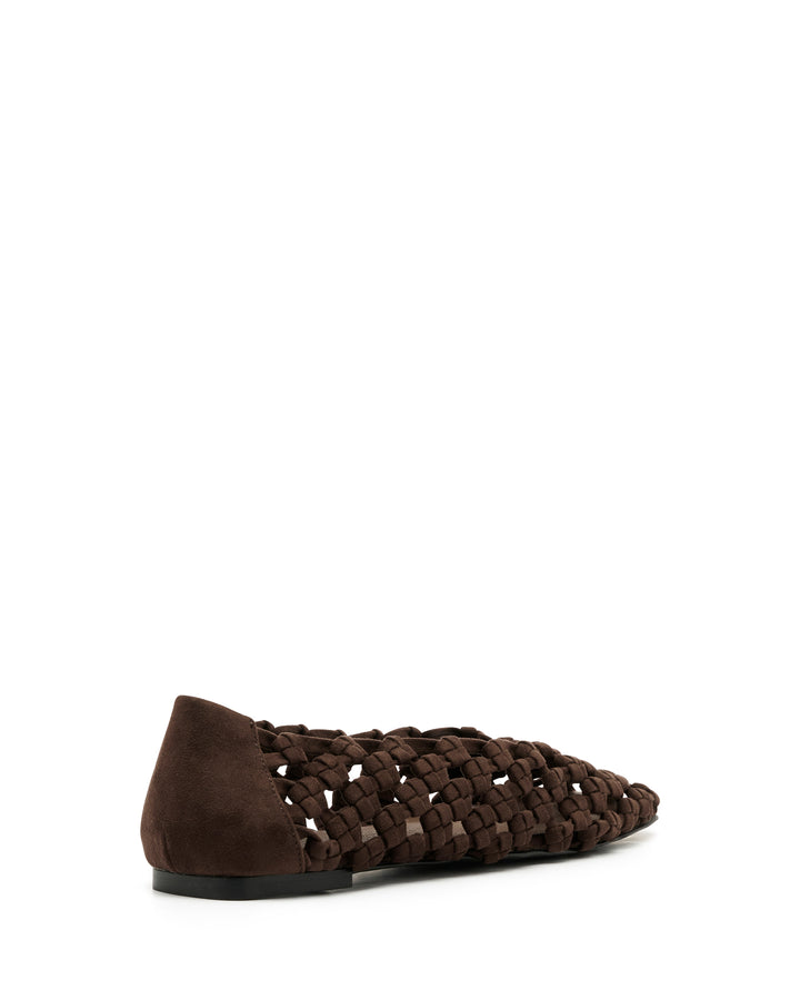 Genesis Ballet Flat Chocolate Suede