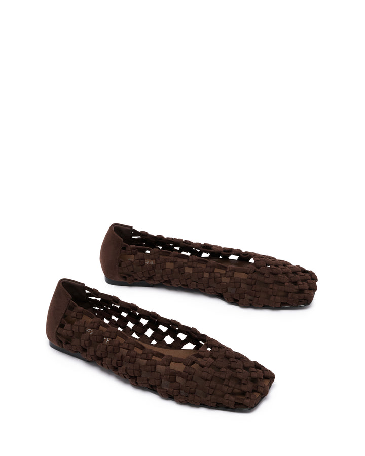 Genesis Ballet Flat Chocolate Suede