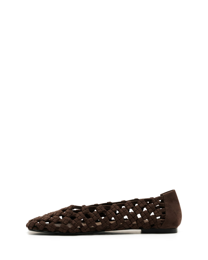 Genesis Ballet Flat Chocolate Suede