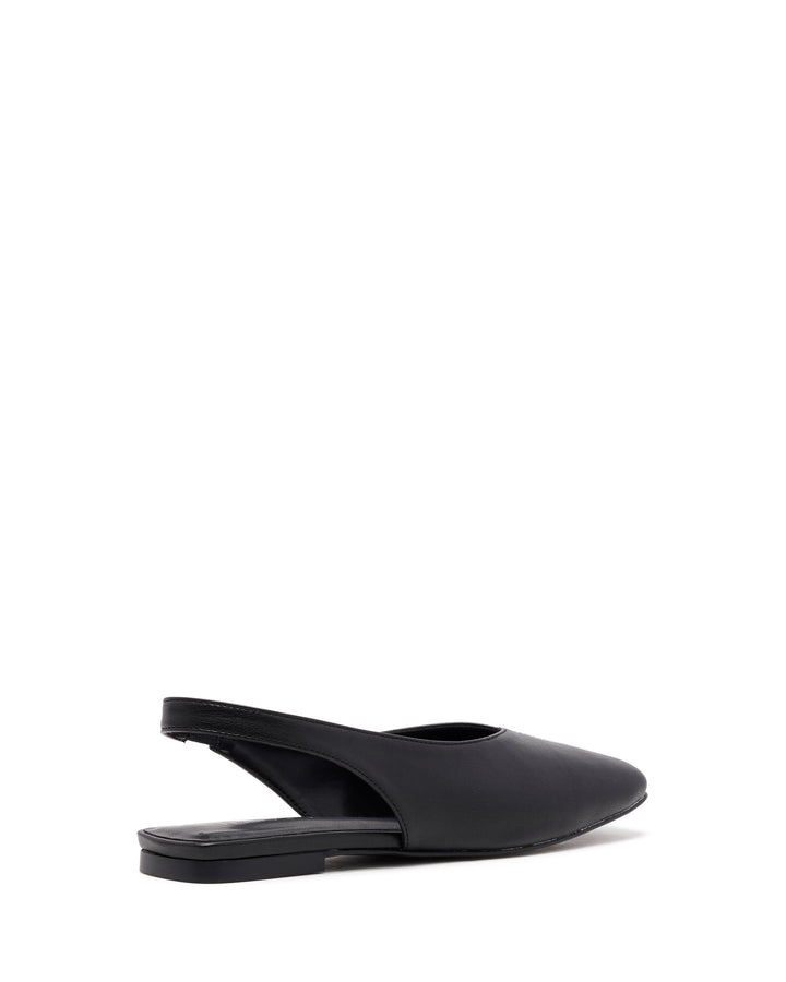 Graze Slingback Flat Black
