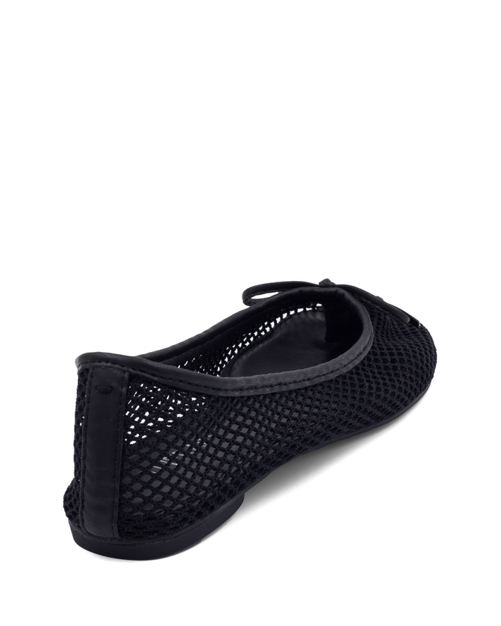 Haiku Tabi Ballet Flat Black Mesh