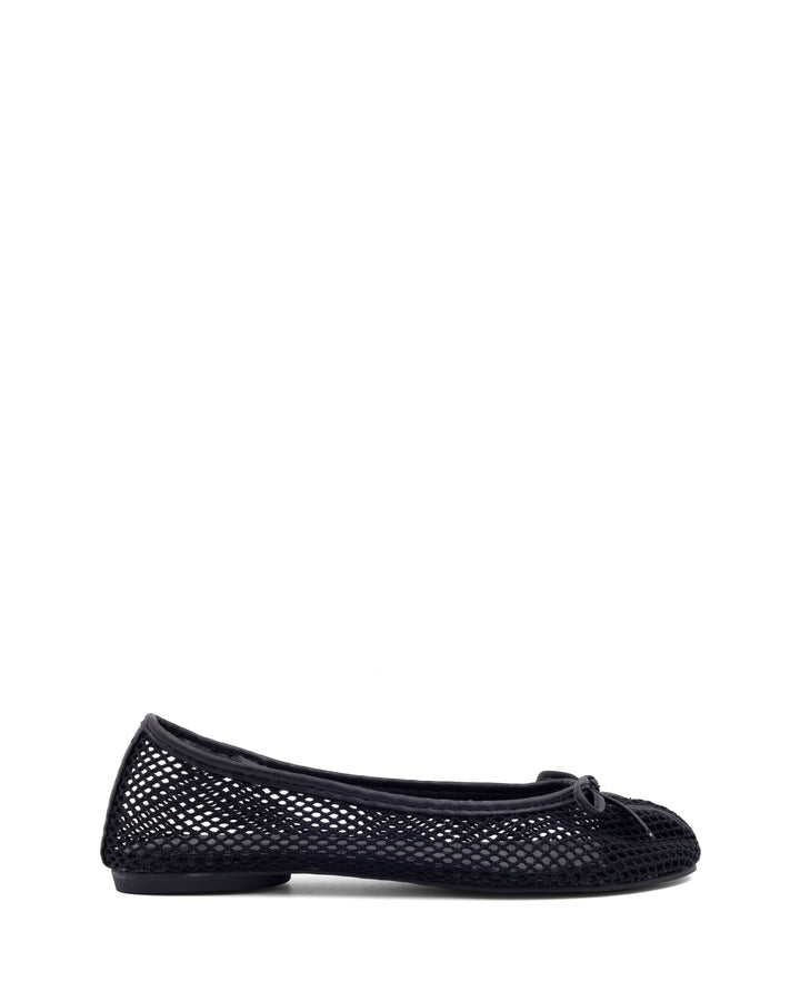 Haiku Tabi Ballet Flat Black Mesh