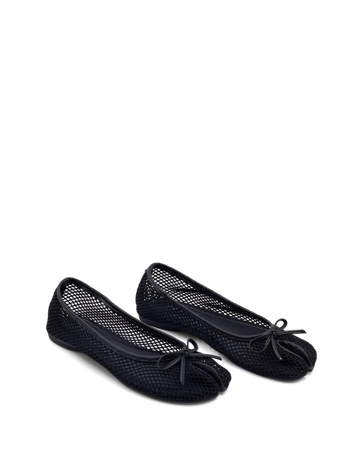 Haiku Tabi Ballet Flat Black Mesh