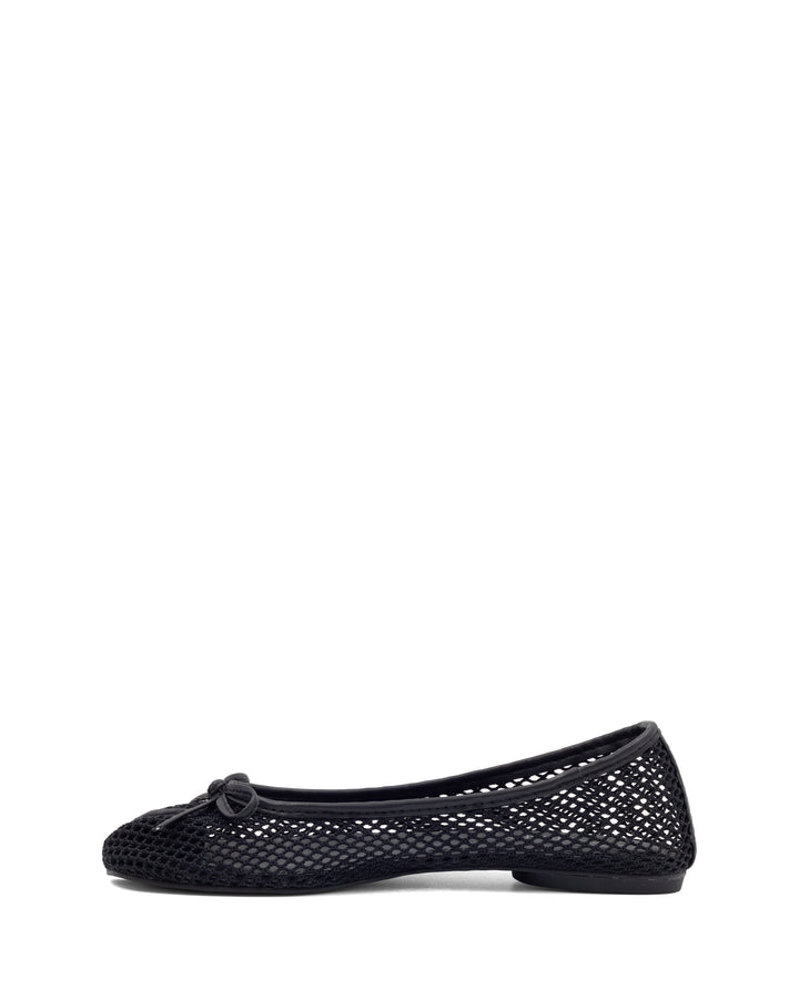 Haiku Tabi Ballet Flat Black Mesh