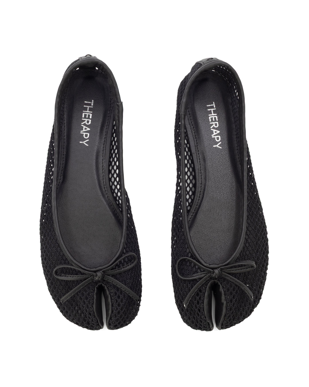 Haiku Tabi Ballet Flat Black Mesh