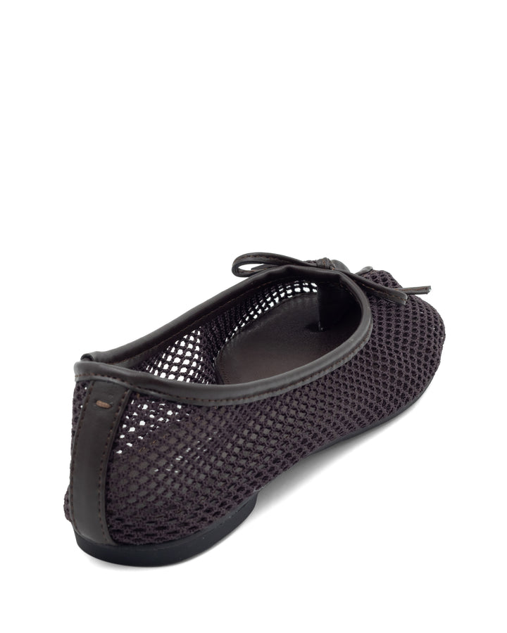Haiku Tabi Ballet Flat Chocolate Mesh