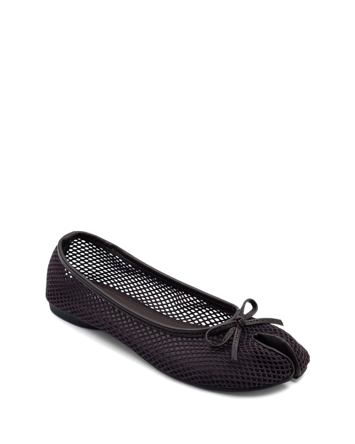 Haiku Tabi Ballet Flat Chocolate Mesh