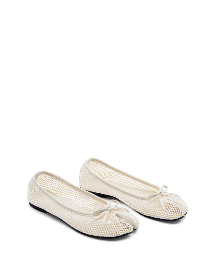 Haiku Tabi Ballet Flat Off White Mesh
