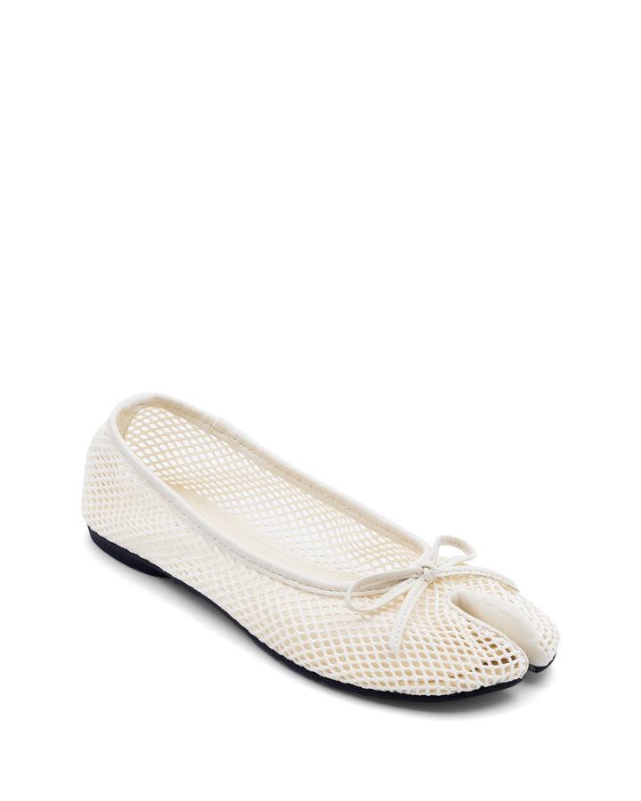 Haiku Tabi Ballet Flat Off White Mesh