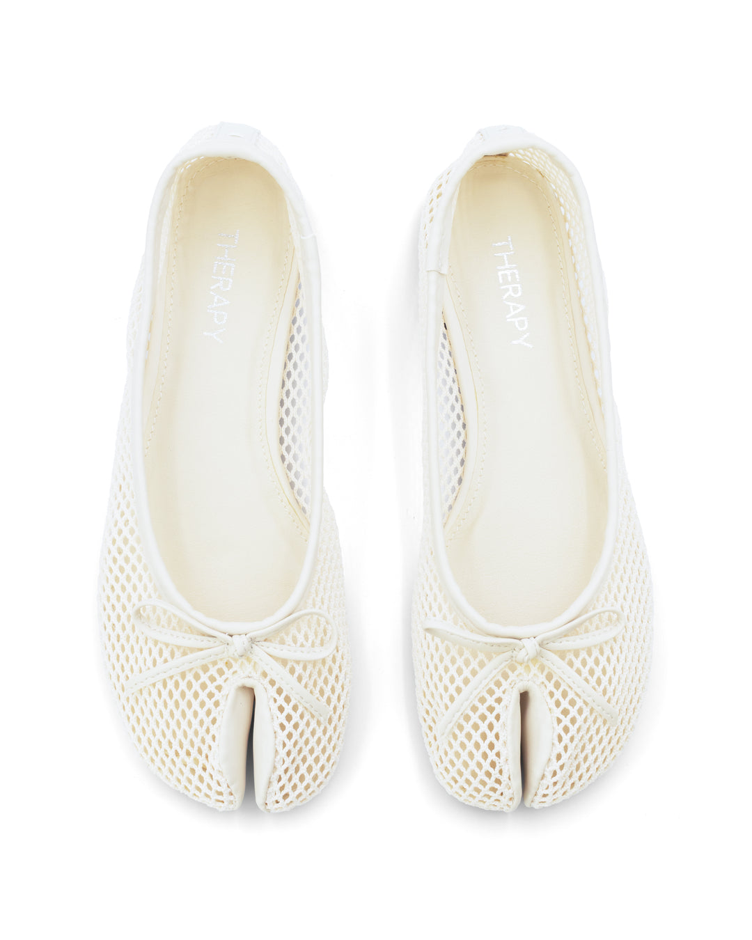 Haiku Tabi Ballet Flat Off White Mesh