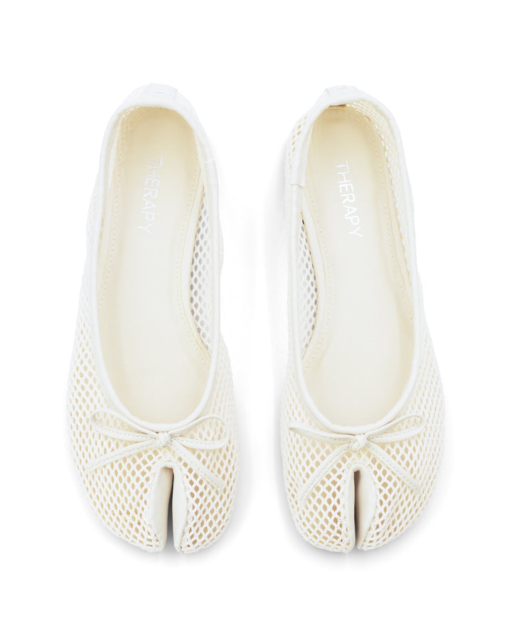 Haiku Tabi Ballet Flat Off White Mesh