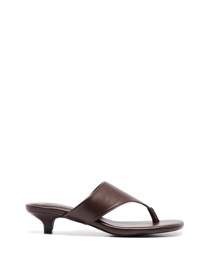 Hailey Thong Heel Chocolate