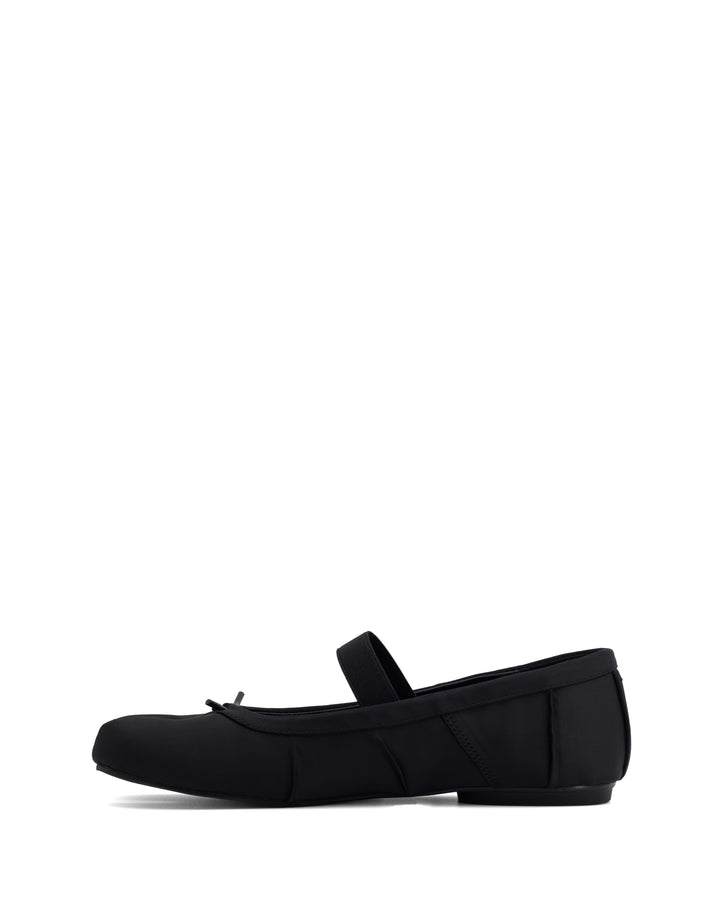 Haru Tabi Ballet Flat Black Satin