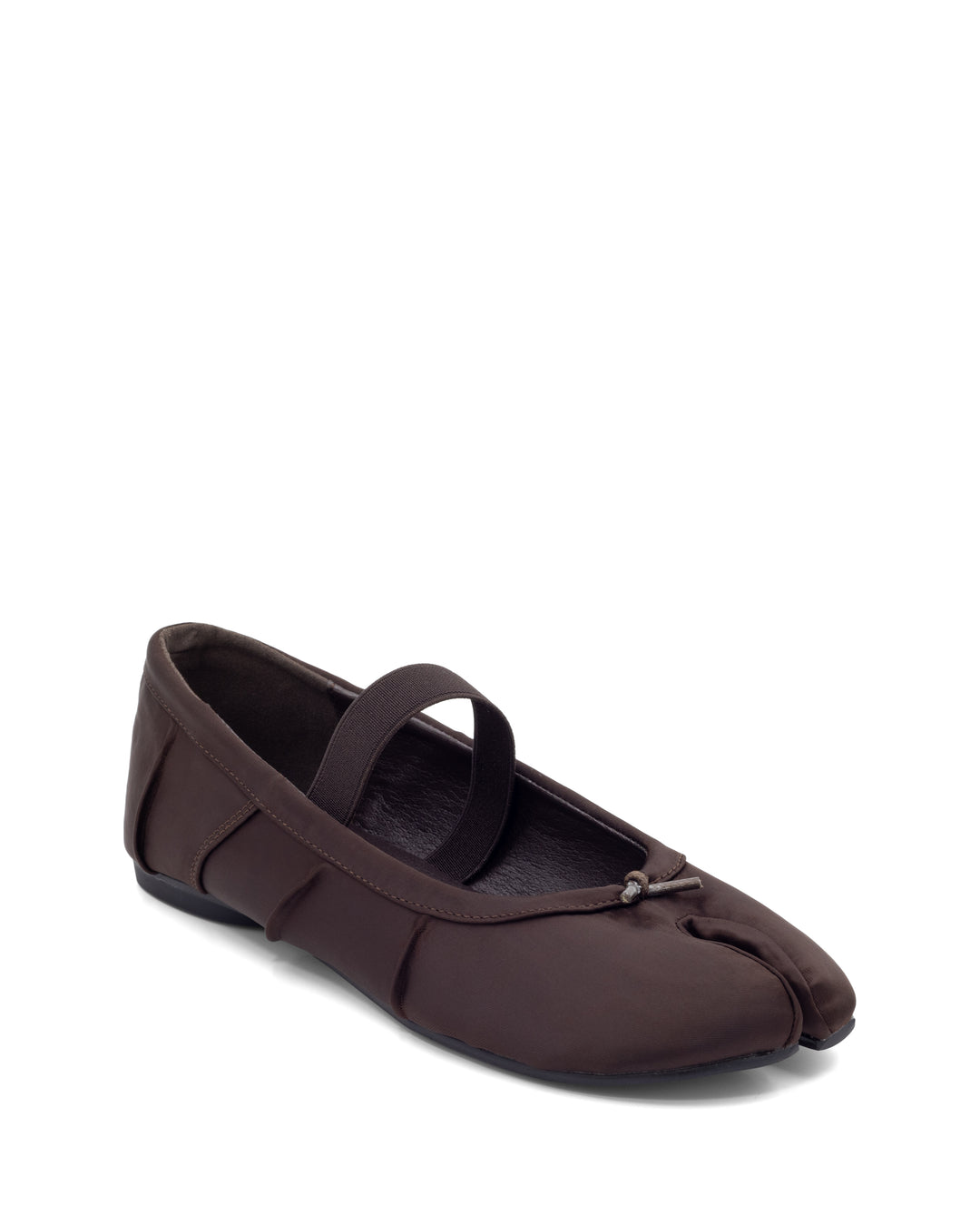 Haru Tabi Ballet Flat Chocolate Satin