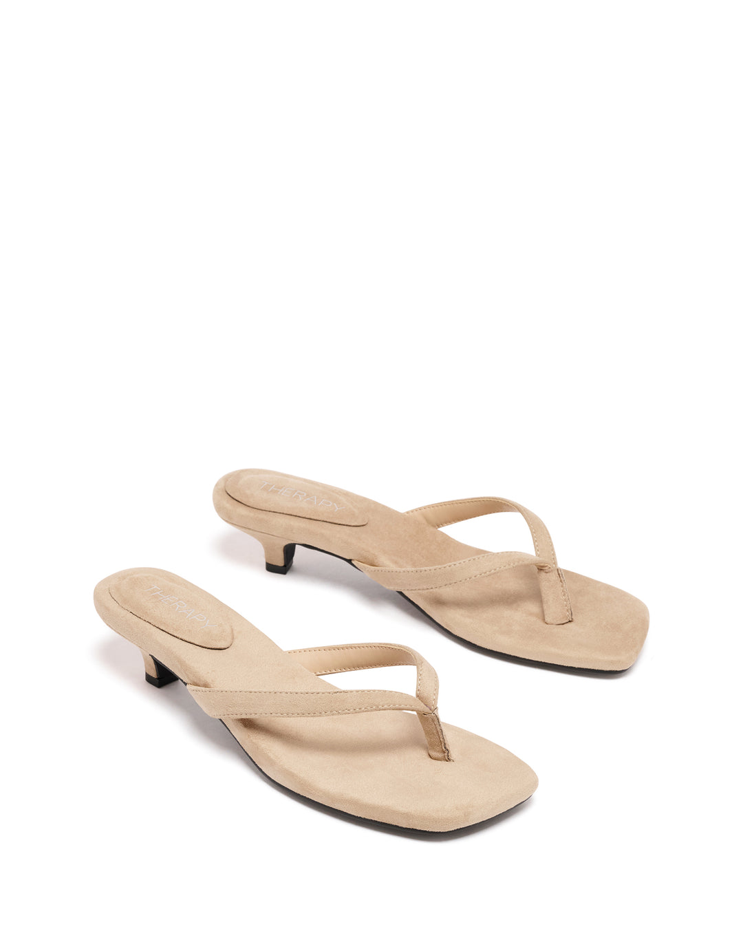 Heatwave Thong Heel Cashew Microsuede