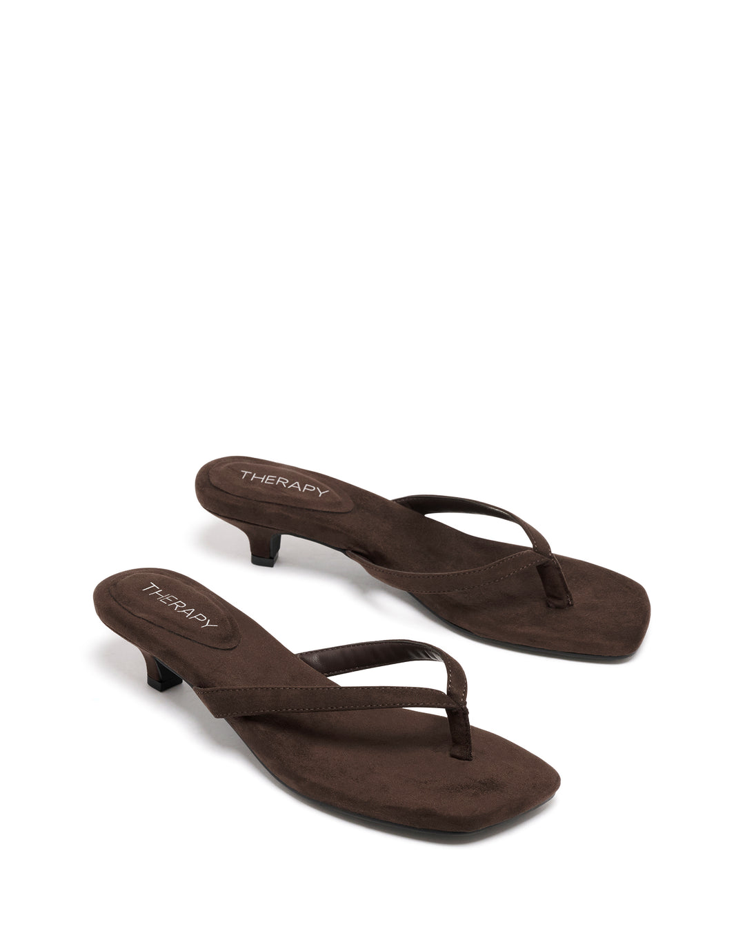 Heatwave Thong Heel Chocolate Microsuede