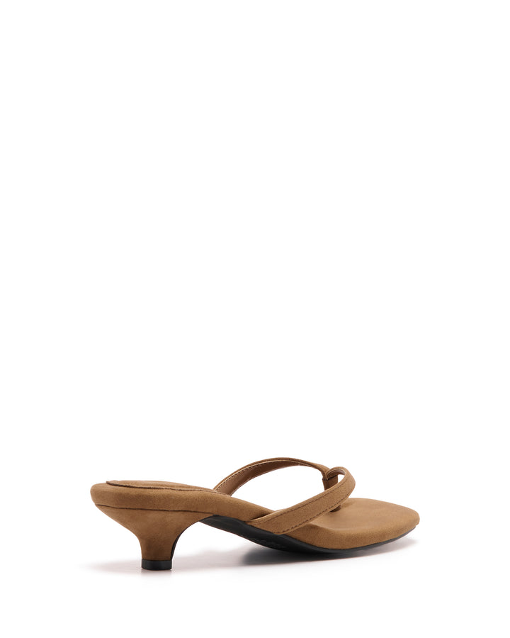 Heatwave Thong Heel Toffee Microsuede