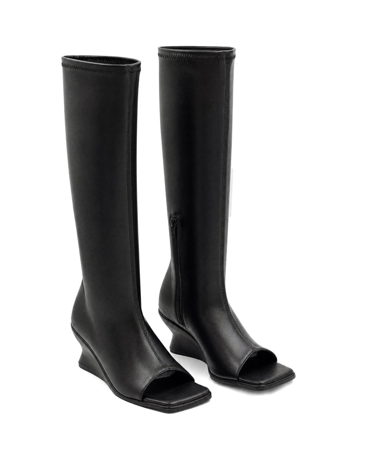 Hint Wedge Boot Black