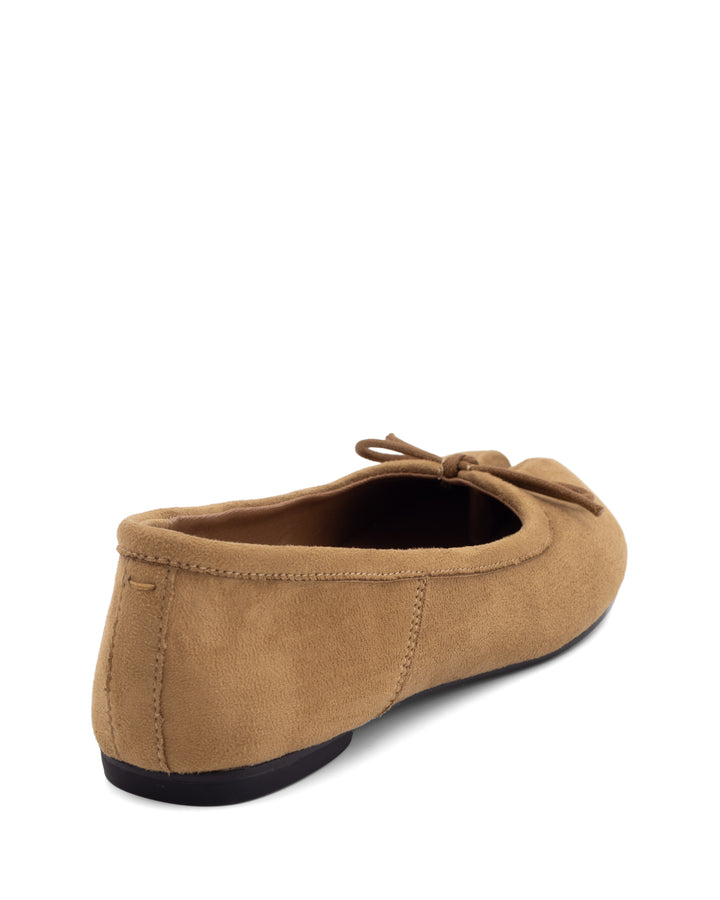 Hoshi Ballet Flat Wheat Faux Suede *PRE ORDER DUE FOR DISPATCH 15-30 JUNE*