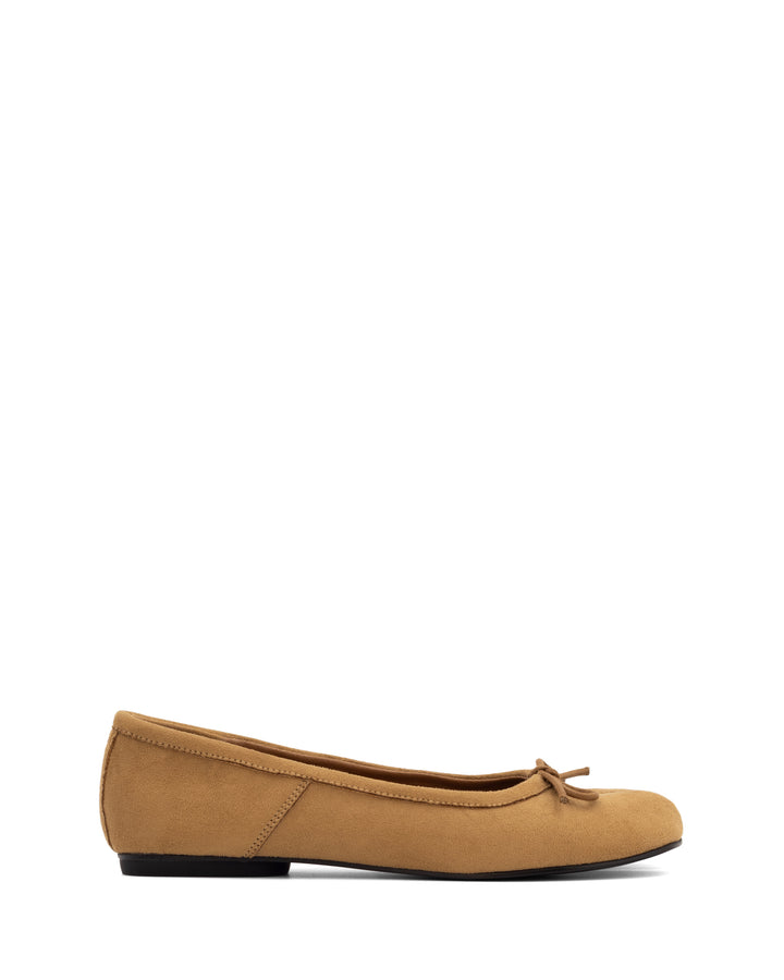 Hoshi Ballet Flat Wheat Faux Suede *PRE ORDER DUE FOR DISPATCH 15-30 JUNE*