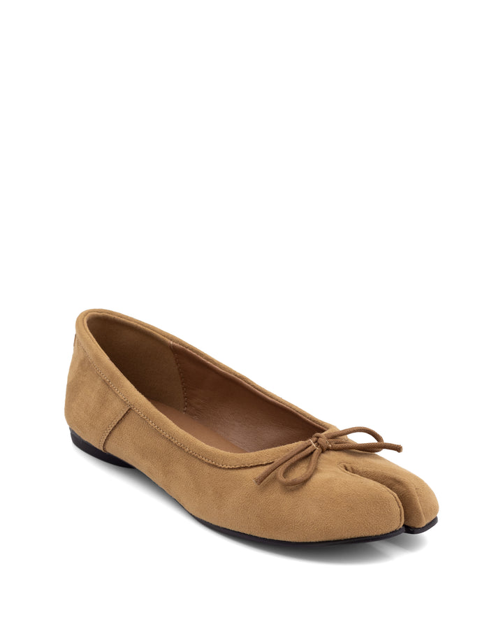 Hoshi Ballet Flat Wheat Faux Suede *PRE ORDER DUE FOR DISPATCH 15-30 JUNE*