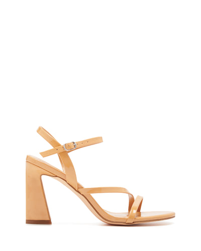 Therapy Shoes Ida Caramel Patent | Women's Heels | Sandals | Strappy | Block