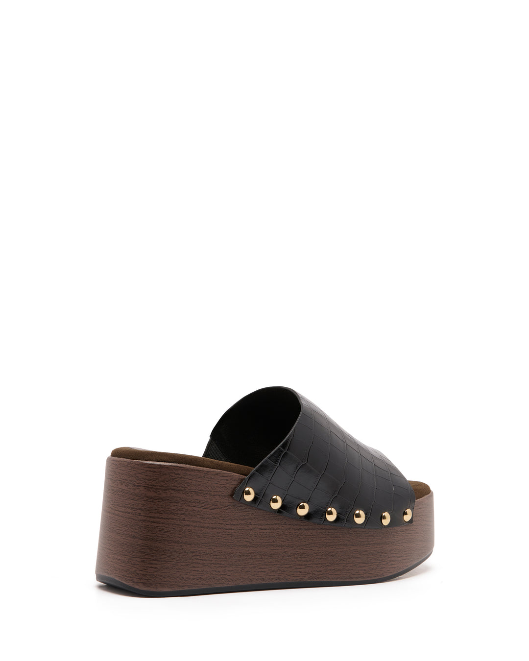 Imani Platform Clog Black Croc