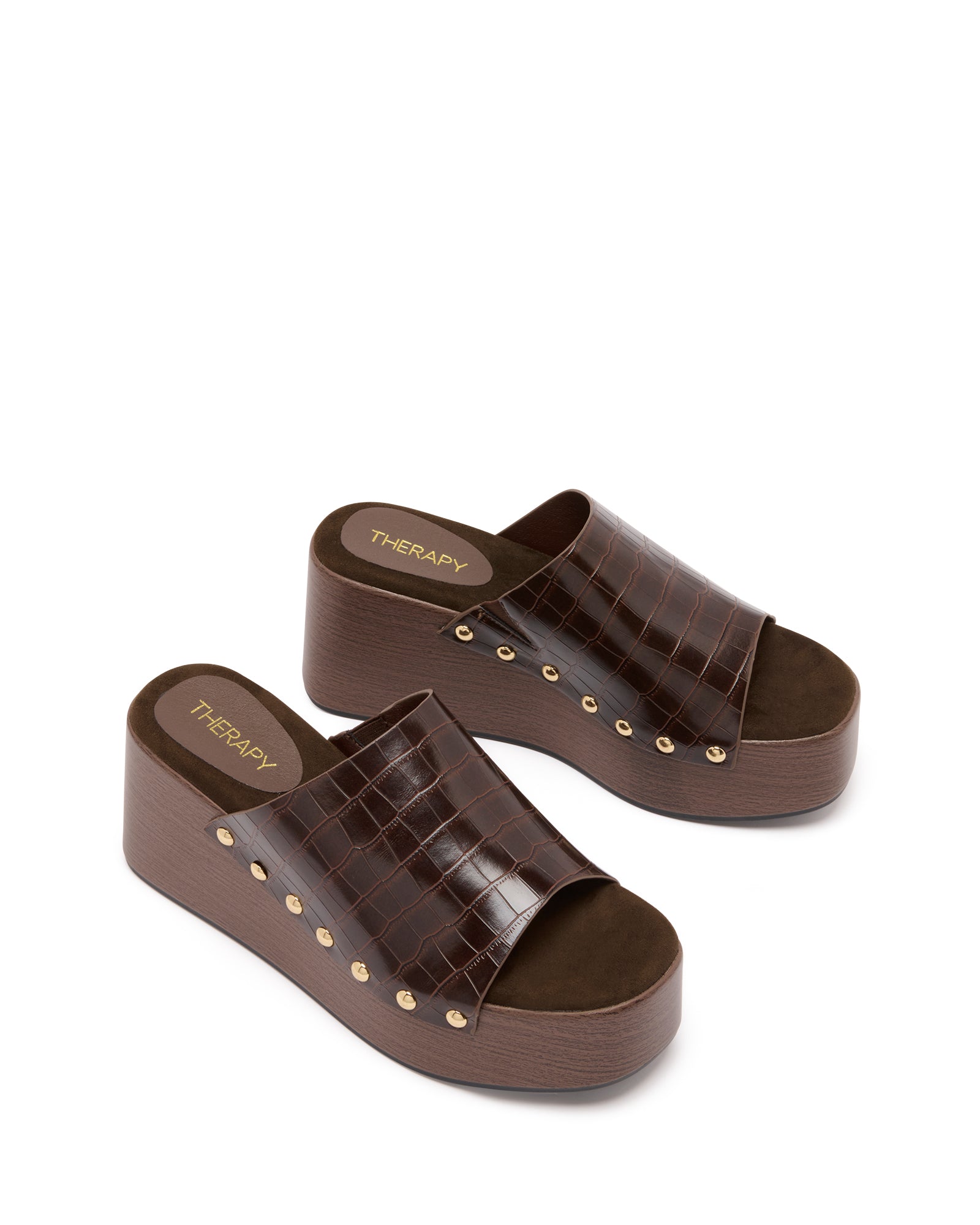 Imani Platform Clog Chocolate Croc