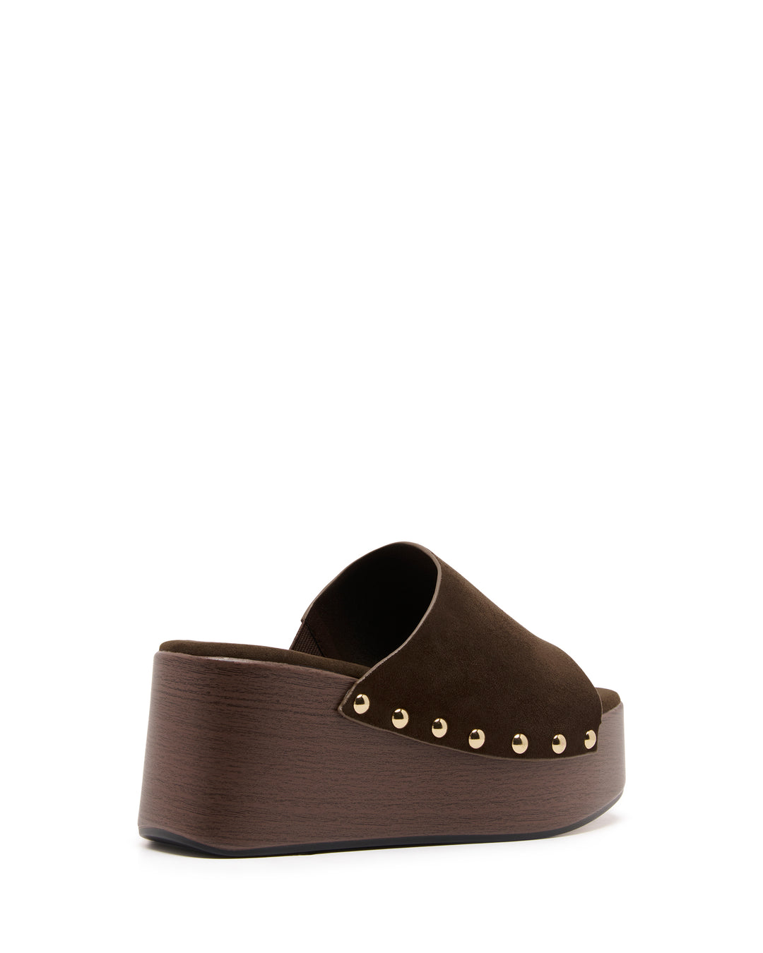 Imani Platform Clog Chocolate Suede