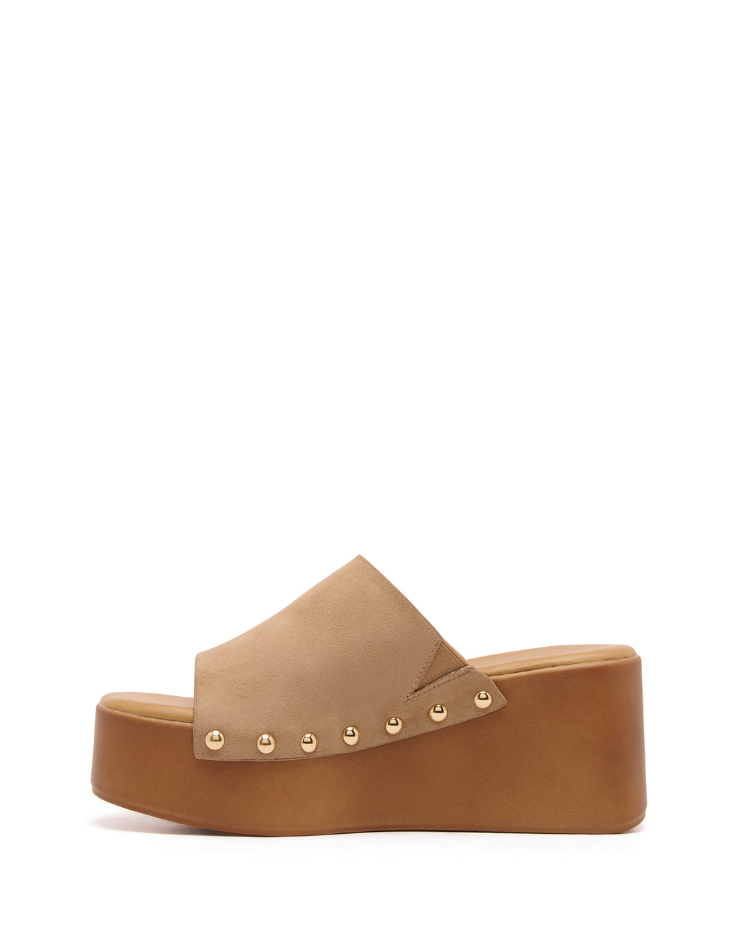Imani Platform Clog Toffee Suede