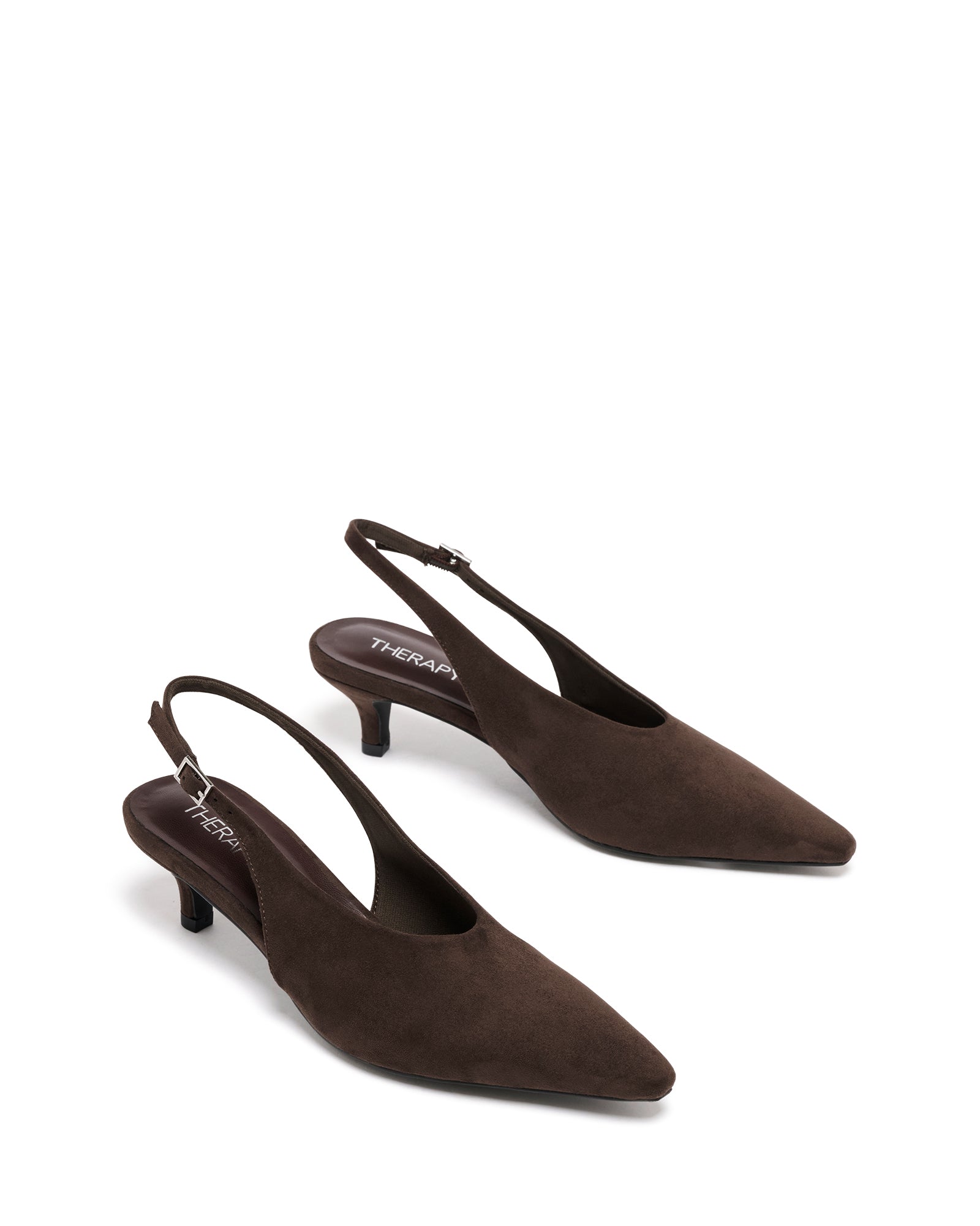 Indiana Slingback Pump Chocolate Suede