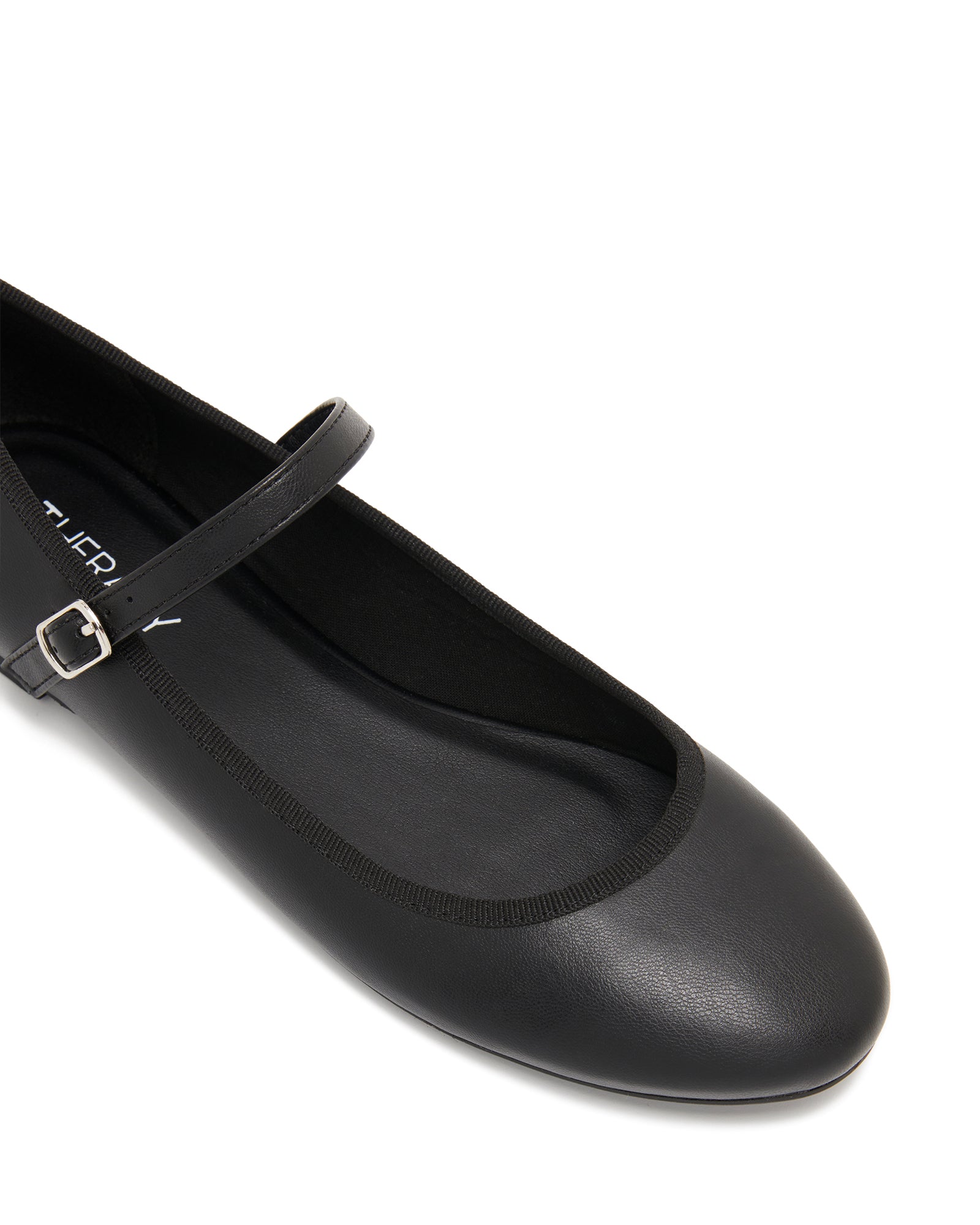 Therapy Shoes Jayne Black Smooth | Women's Flats | Ballet | Mary Jane
