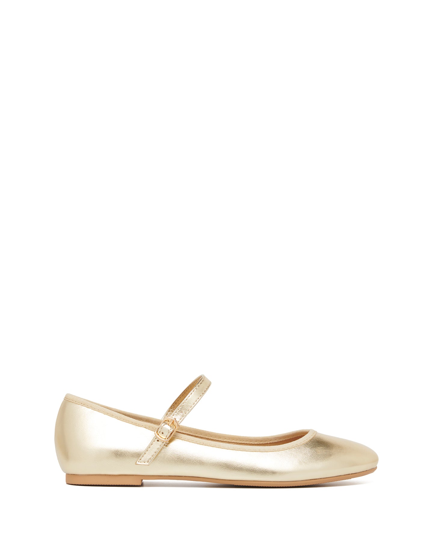 Gold metallic flat shoes Clearance