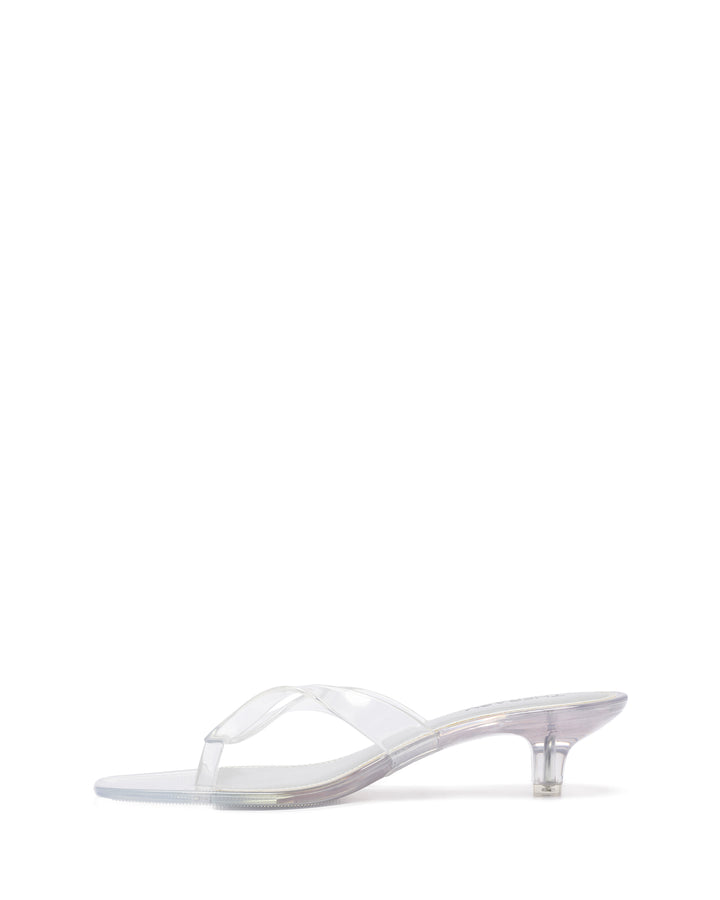 Jellyz Thong Heel Clear