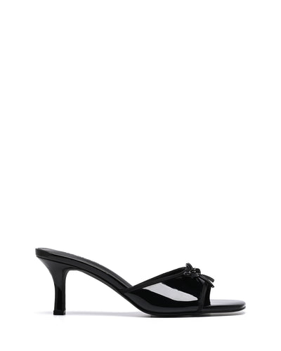 Therapy Shoes Jenner Black Patent | Women's Heels | Sandal | Mules