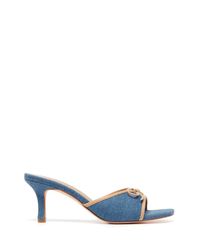 Therapy Shoes Jenner Blue Denim | Women's Heels | Sandal | Mules