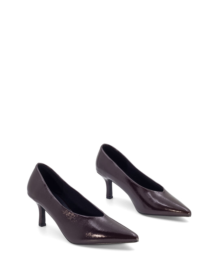 Jordyn Pump Port Crinkled Patent