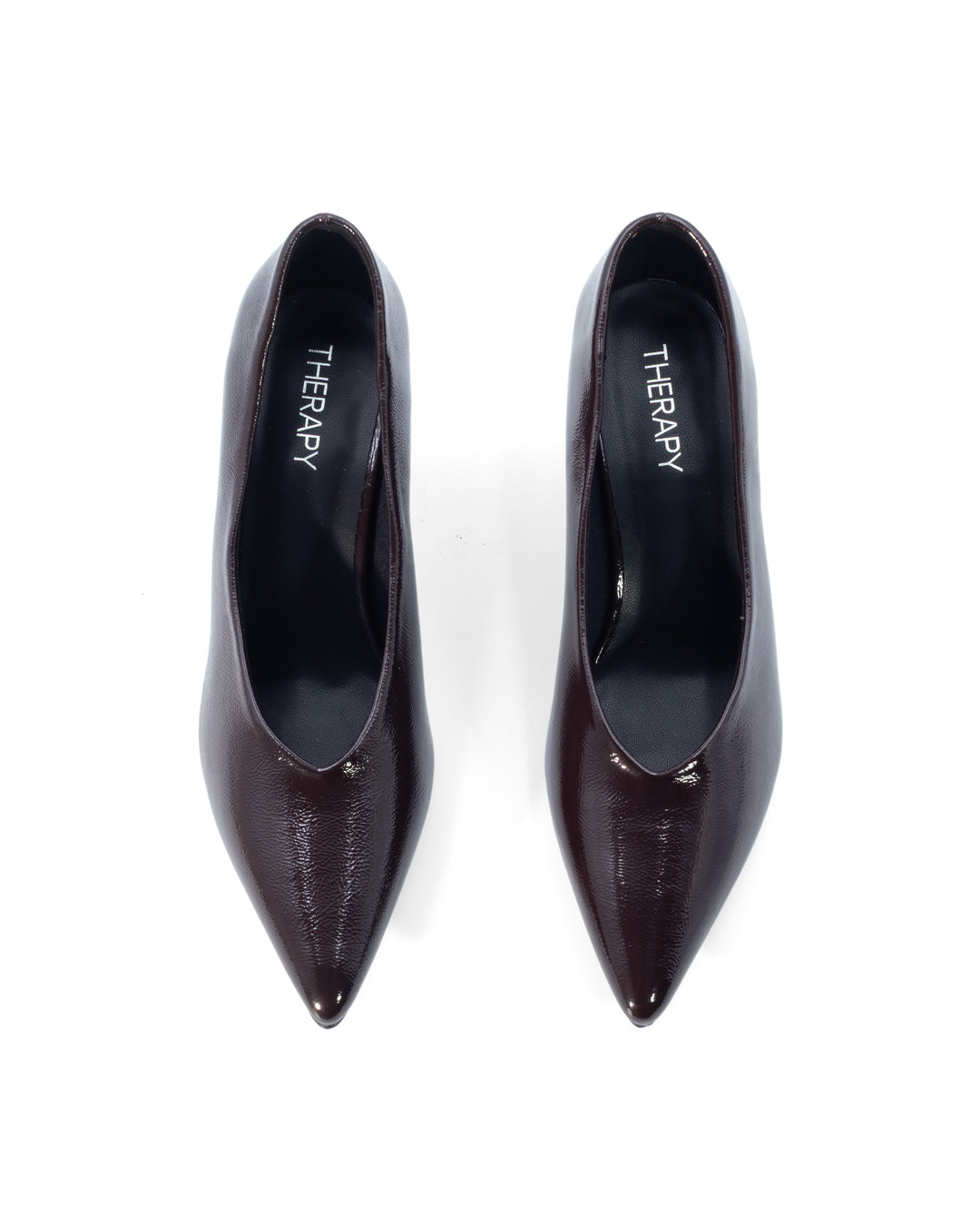 Jordyn Pump Port Crinkled Patent