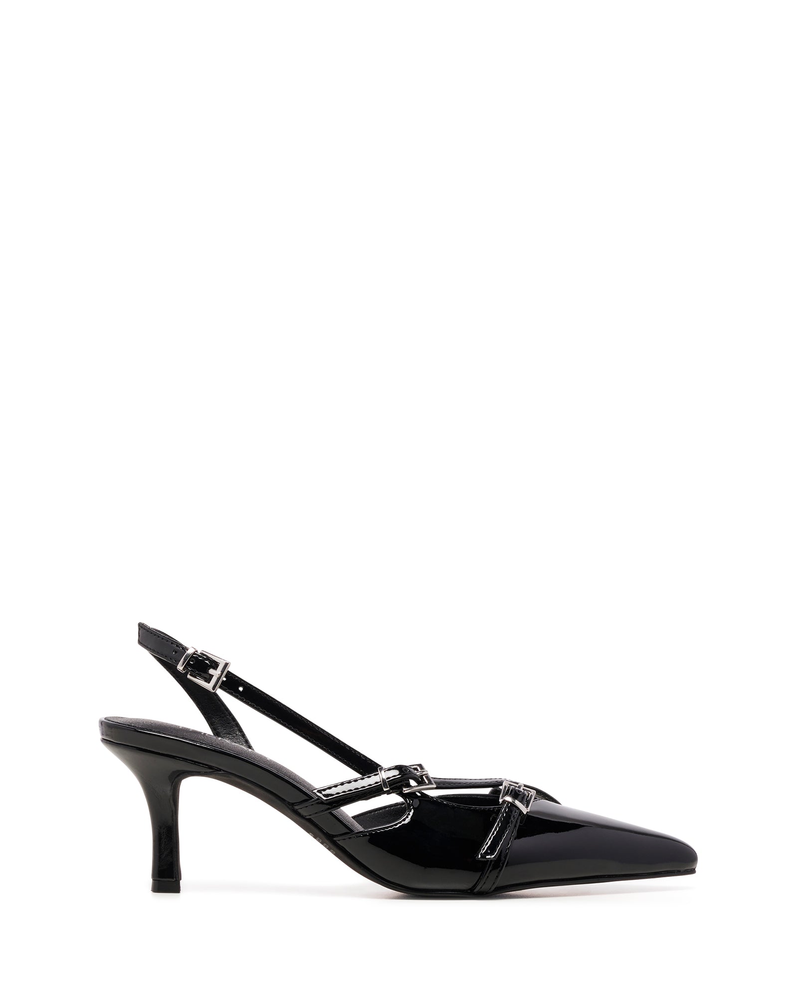 Therapy Shoes Juicy Black Patent | Women's Heels | Slingback | Pump | Stiletto