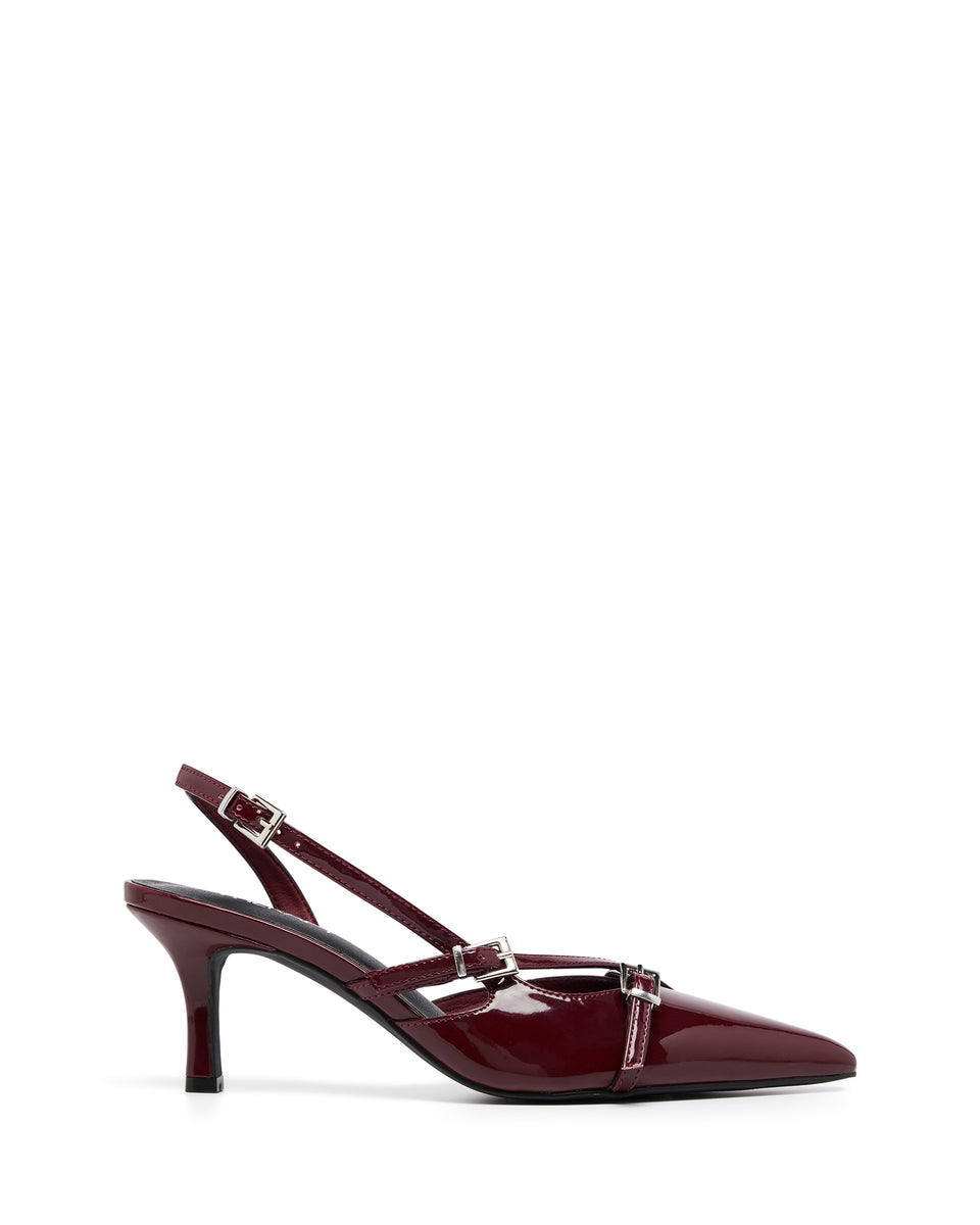 Juicy Slingback Pump Cherry Patent - PRE ORDER DUE FOR DISPATCH APPROX 15 MARCH