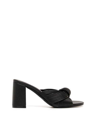 Therapy Shoes Kaylee Black Smooth | Women's Heels | Sandals | Mules