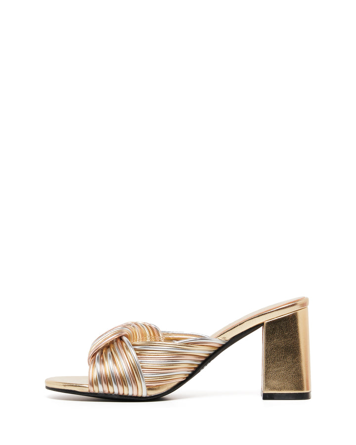 Therapy Shoes Kaylee Gold Metallic | Women's Heels | Sandals | Mules