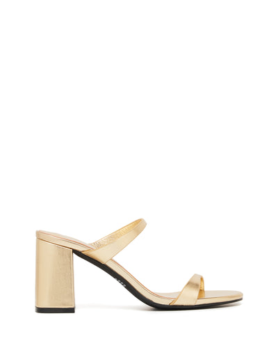 Therapy Shoes Kirra Gold Metallic | Women's Heels | Sandals | Mules
