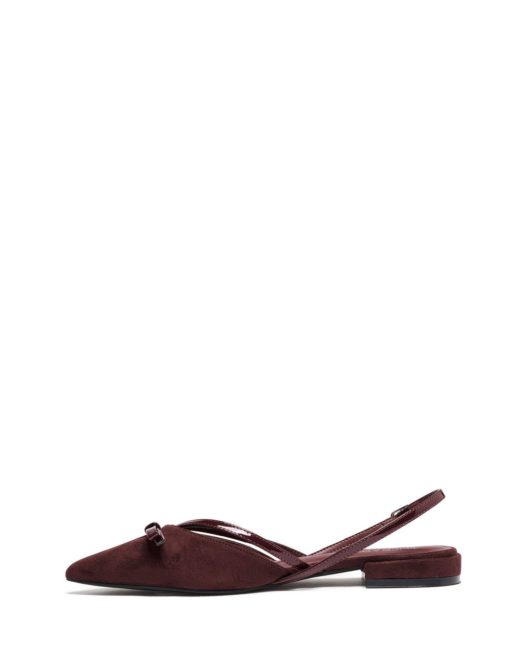Lalaa Flat Point Bordeaux Suede