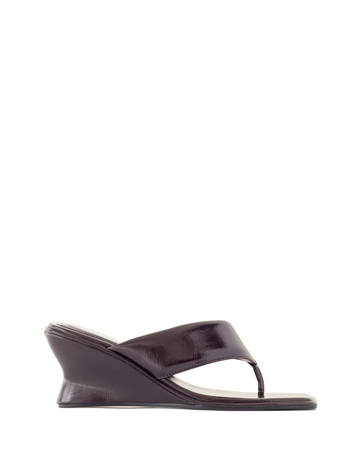 Lennox Wedge Port Crinkled Patent