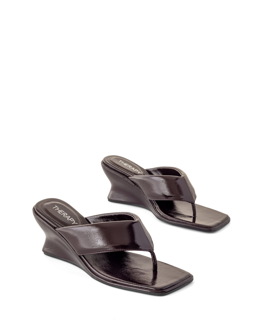 Lennox Wedge Port Crinkled Patent