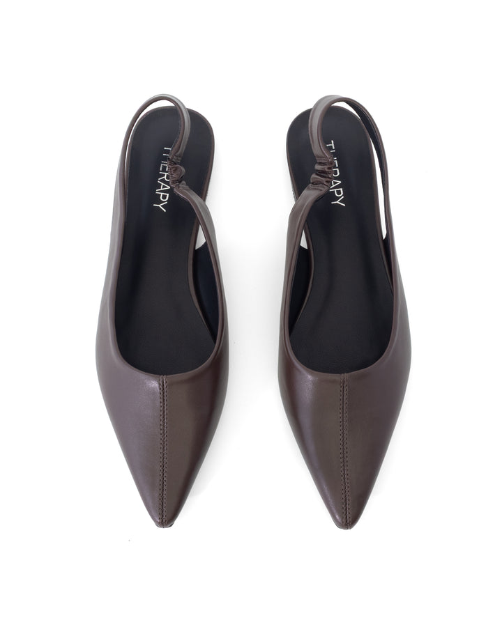 Lexington Slingback Flat Chocolate
