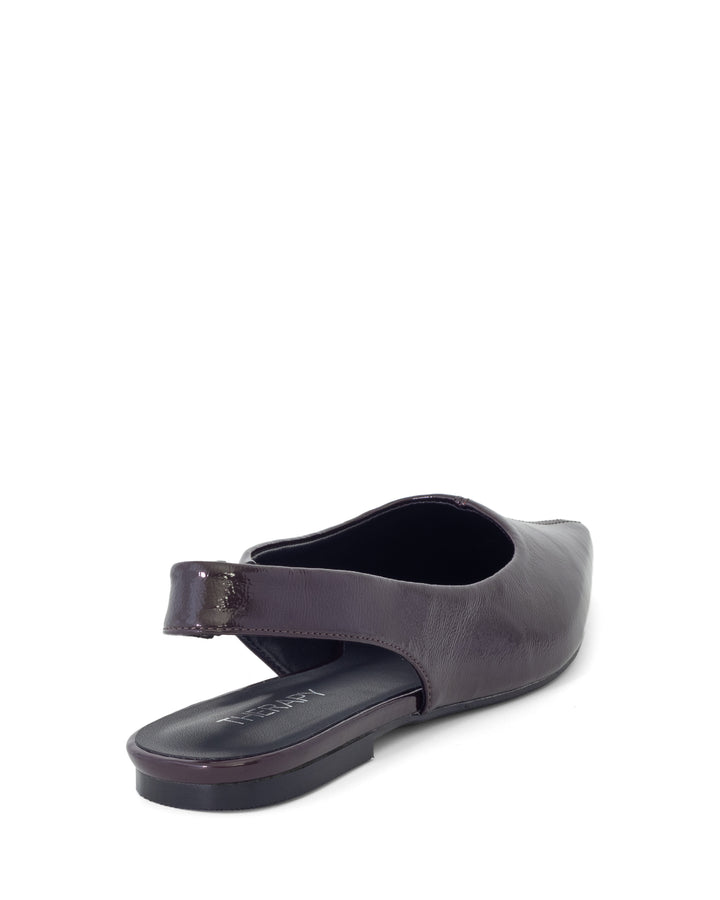 Lexington Slingback Flat Port Crinkled Patent