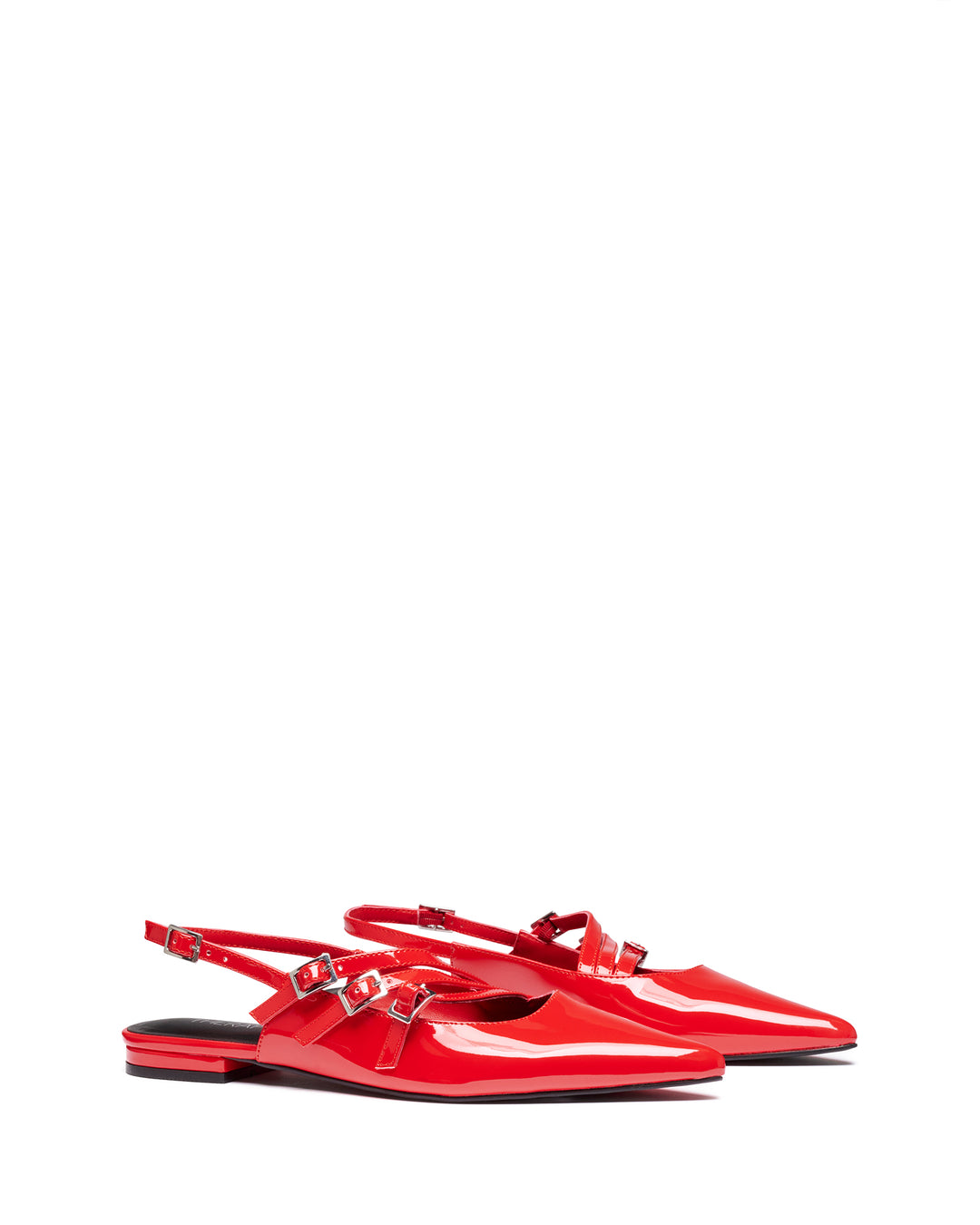 Lisst Slingback Flat Red Patent