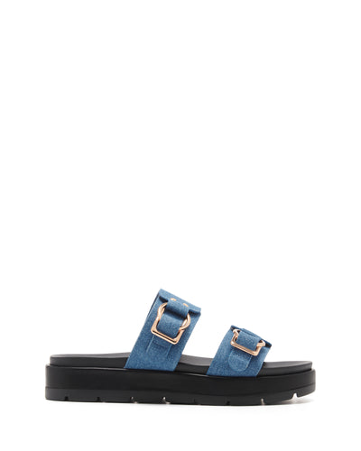 Therapy Shoes Litmus Blue Denim | Women's Sandals | Slides | Platform